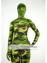 Green Camouflage Fullbody Zentai Suit