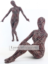 Red Dots Leopard Fullbody Zentai Suit Red Dots Leopard Fullbody Zentai Suit