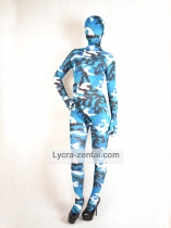 Camouflage Multicolor Lycra Spandex Unisex Zentai Suit