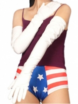 White Sexy PVC Gloves White Sexy PVC Gloves