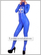 Front Zipper Blue PVC Zentai Suit Front Zipper Blue PVC Zentai Suit