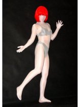 White Transparent Lycra Zentai Suit