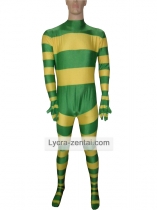 Yellow & Green Stripes Spandex Zentai Suit Yellow & Green Stripes Spandex Zentai Suit