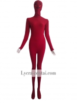 Red Spandex Zentai Costume With Custom Eyes Red Spandex Zentai Costume With Custom Eyes