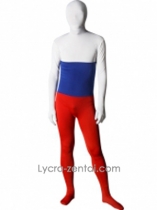 Pattern Of Russian Flag Spandex Zentai Suit