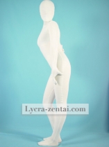 White Reticulation Fullbody Zentai Suit