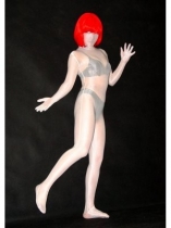 White Transparent Lycra Zentai Suit White Transparent Lycra Zentai Suit