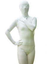White Lycra Spandex Zentai Suit Sexy Zentai Suit
