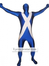 Unisex Pattern Of Scotland Flag Lycra Zentai Suit