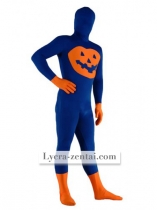 Blue and Orange Pumpkin Lycra Zentai Suit Blue and Orange Pumpkin Lycra Zentai Suit