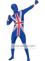 United Kingdom Flag Pattern Fullbody Zentai Costume
