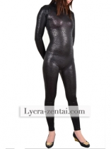 Black Scale Style Zentai Catsuit