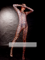 Sexy Tiger Straps Fullbody Zentai Suit