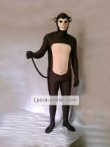 Brown & Flesh Monkey Spandex Zentai Suit Brown & Flesh Monkey Spandex Zentai Suit
