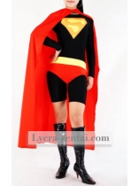 Red & Black Superwoman Zentai Suit