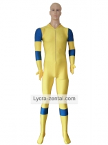 Yellow And Blue Deadpool Costume Spandex Deadpool Zentai