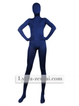 Dark Cerulean Fullbody Spandex Zentai Suit