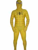 Yellow Spiderman Lycra Spandex Zentai Suit