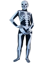 Skeleton Fullbody Spandex Unisex Zentai Suit