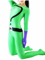 Green Lycra Spandex Unisex Zentai Suit