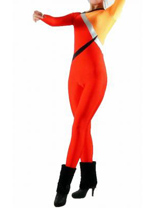 Orange with Yellow Lycra Spandex Unisex Zentai Suit Orange with Yellow Lycra Spandex Unisex Zentai Suit