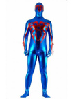 Shiny Metallic full body Unisex Blue and Red Zentai Suit