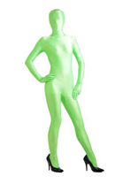 Light green Unicolor Spandex Unisex Zentai Suit