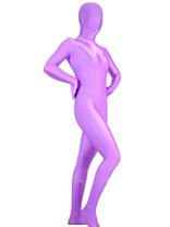 Full Body Unisex Purple Lycra Spandex Zentai Suit