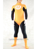 Orange Lycra Hero Zentai Catsuit