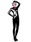 Sexy Zentai Full Body Black Shiny Zentai Catsuit Sexy Zentai Full Body Black Shiny Zentai Catsuit