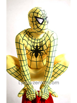 Yellow Black Spiderman Zentai Suit
