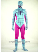 Pink and Light Green Spiderman Costume